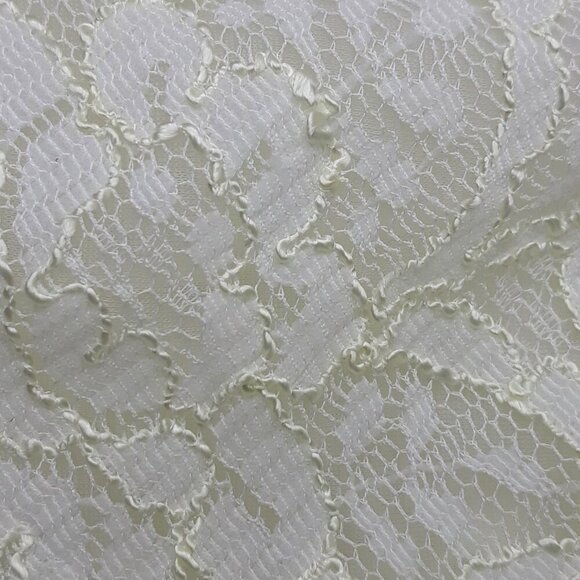 Vtg Val Mode Ivory Sheer Lace Mesh Maxi Negligee Robe S Bridal Old Hollywood - Picture 3 of 10